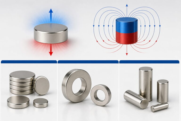 Axiale Magnetisierung – Gängige Magnetformen