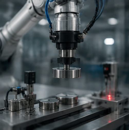 Großer Magnet für Automatisierungstechnik