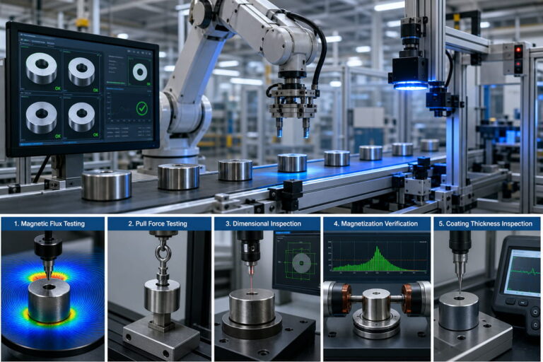 Qualitätsprüfung von Magneten in der industriellen Automatisierung