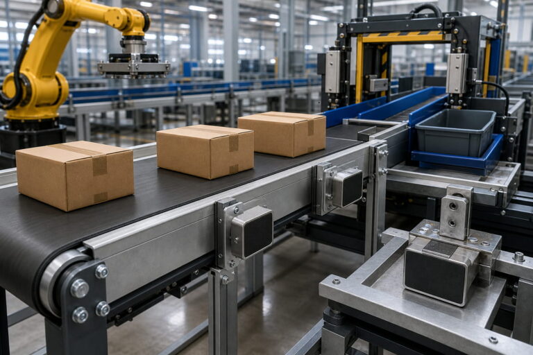 Magnet für die industrielle Automatisierung in Förderanlagen