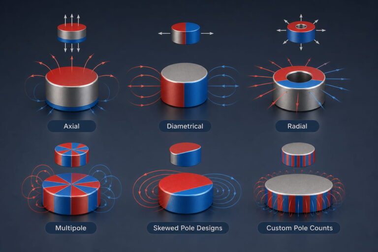 Neodym-Magnete – Individuelle Magnetisierungsoptionen