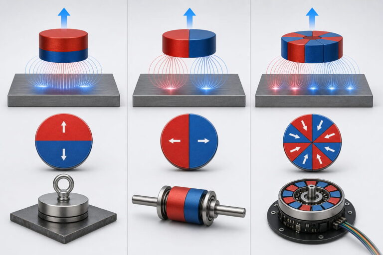 Zugkraft und Magnetisierungsrichtung