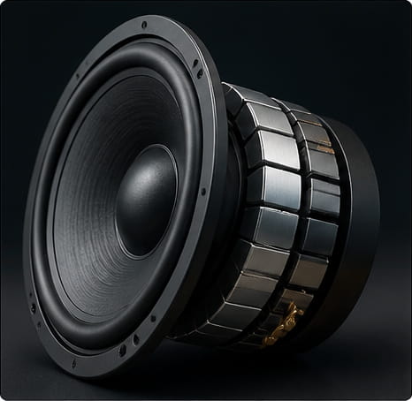 Segmentmagnet für Audiogeräte