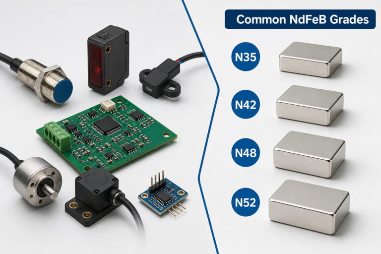 Sensor- und Elektronikmagnete – gängige NdFeB-Sorten