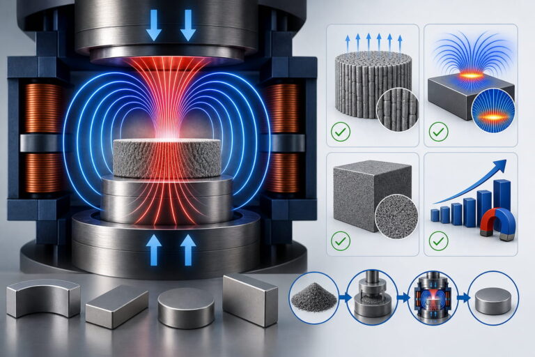 Vorteile der Herstellung gesinterter NdFeB-Magnete durch Magnetfeldpressen