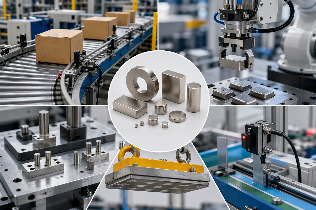 Typische Anwendungsbereiche von Magneten in der industriellen Automatisierung