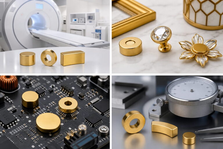 Typische Anwendungsbereiche für Neodym-Magnete mit Goldbeschichtung