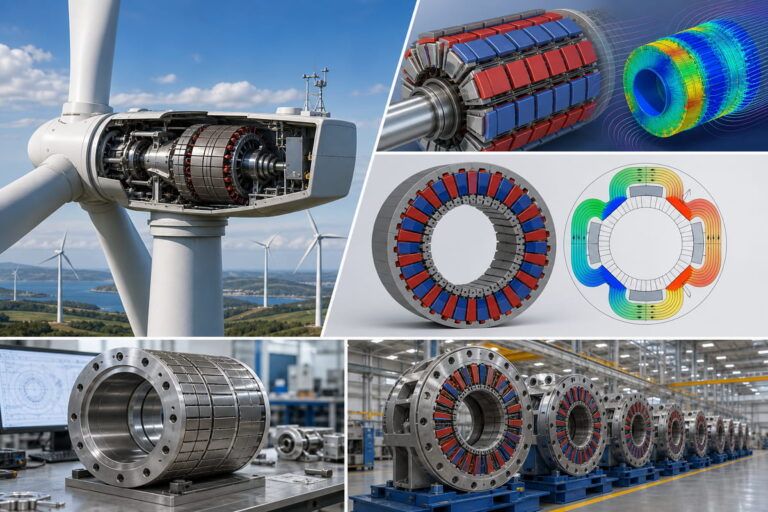 Technische Unterstützung für Magnete in Windkraftanlagen