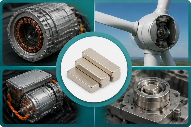 Anwendungsbereiche von Neodym-Stabmagneten – erneuerbare Energien und Automobilindustrie