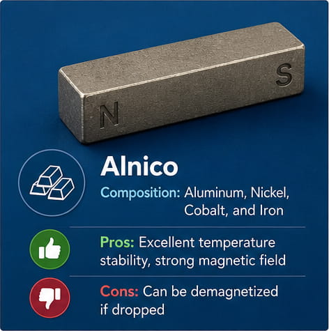 Alnico-Magnetmaterial