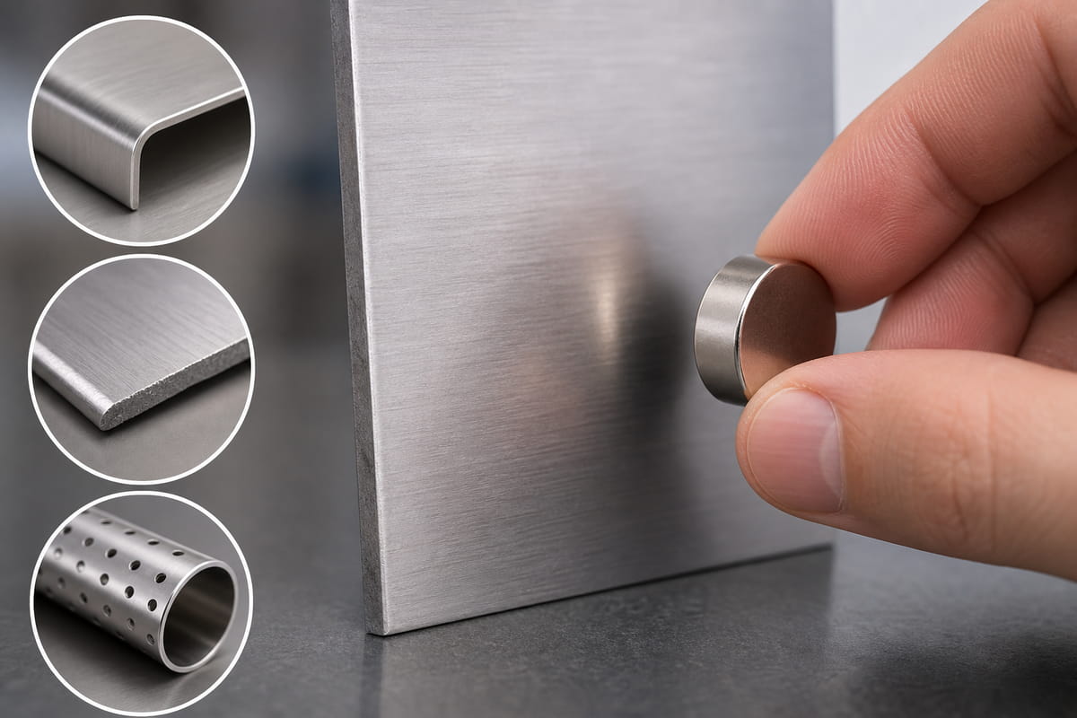 Austenitische Edelstähle haften nur schwach