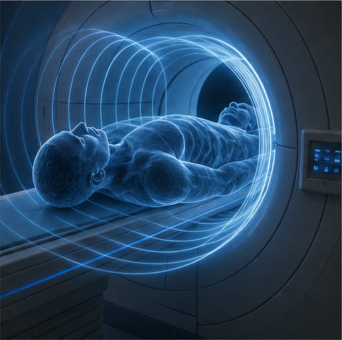 Wechselwirkung zwischen Stabmagneten und der Magnetresonanztomographie (MRT)