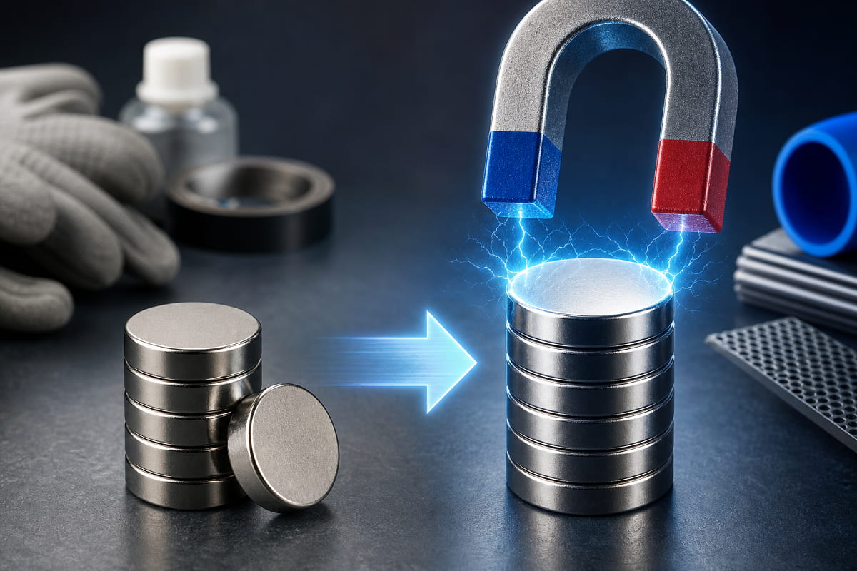 Wie man Neodym-Magnete stärker macht