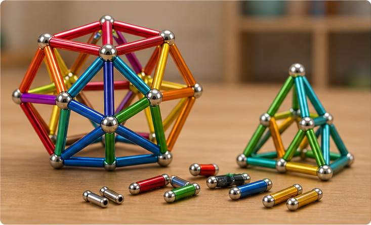 Magnetisches Bauspielzeug