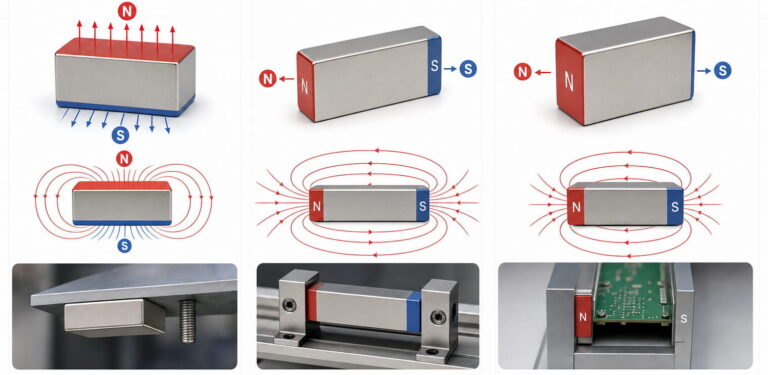 Magnetisierungsoptionen für Neodym-Blockmagnete