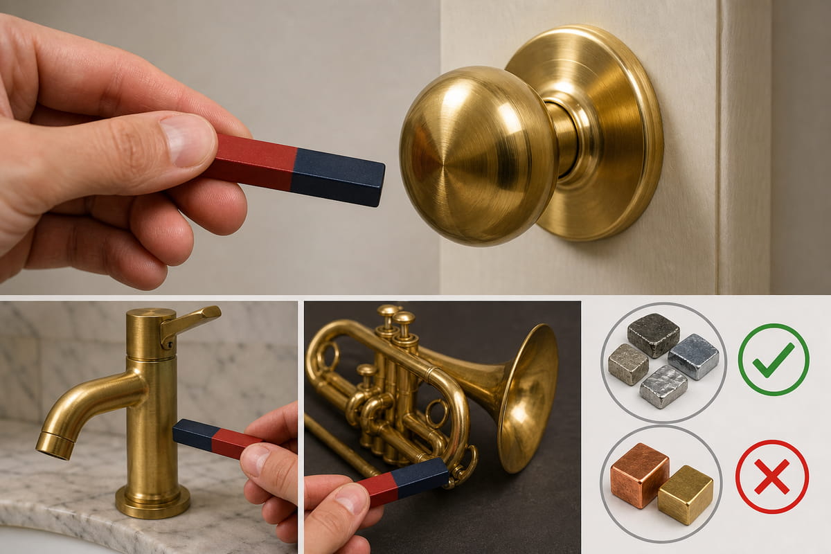 Echtes Messing ist nicht magnetisch