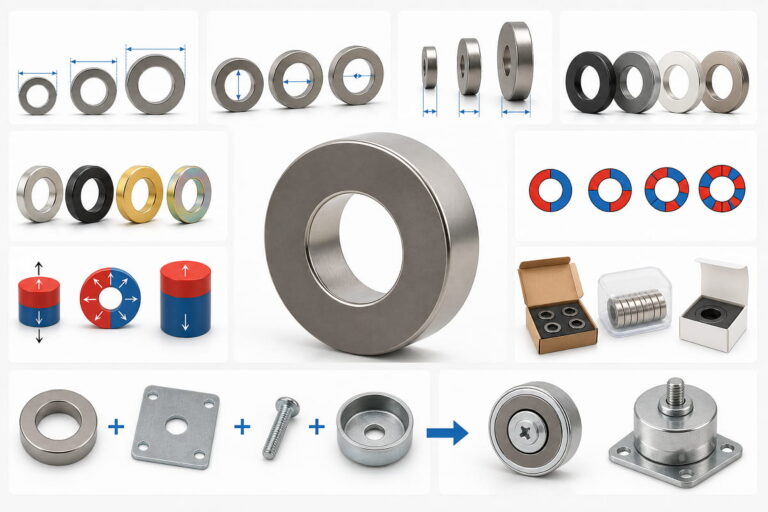 Anpassungsmöglichkeiten für Ringmagnete