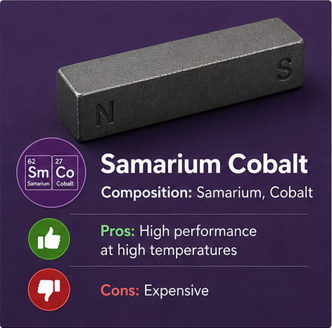 Samarium-Kobalt-Magnetmaterial