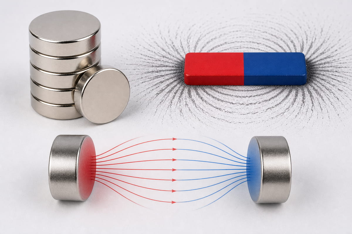 Haben Neodym-Magnete einen Nord- und einen Südpol?