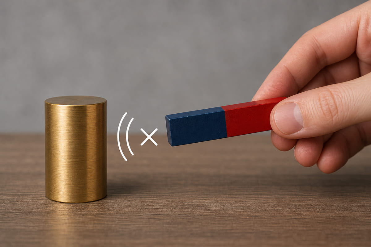 Haftet ein Magnet an Messing?