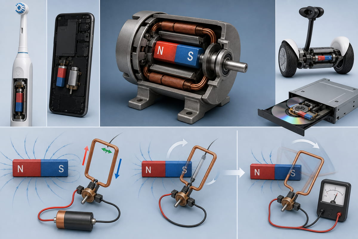 Stabmagnete für Motoren und Generatoren