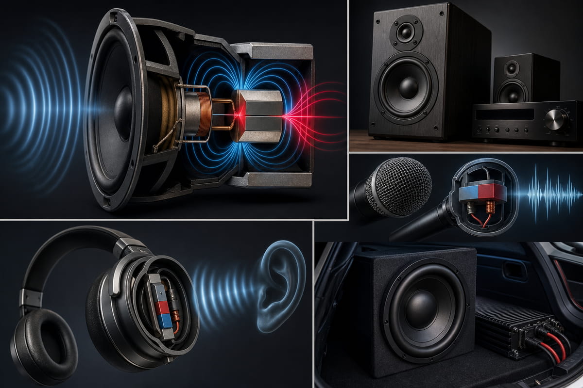 Stabmagnete für Audiogeräte