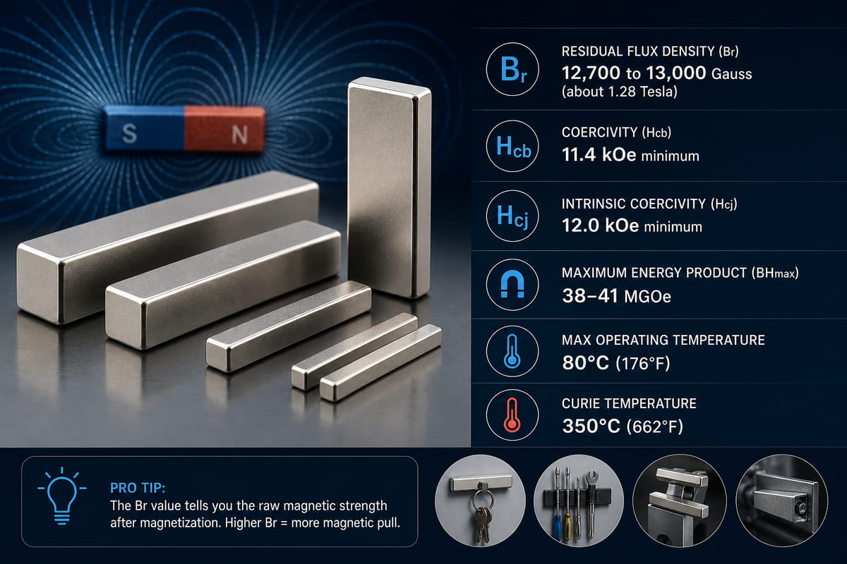 N40-Stabmagnet – Produktdaten