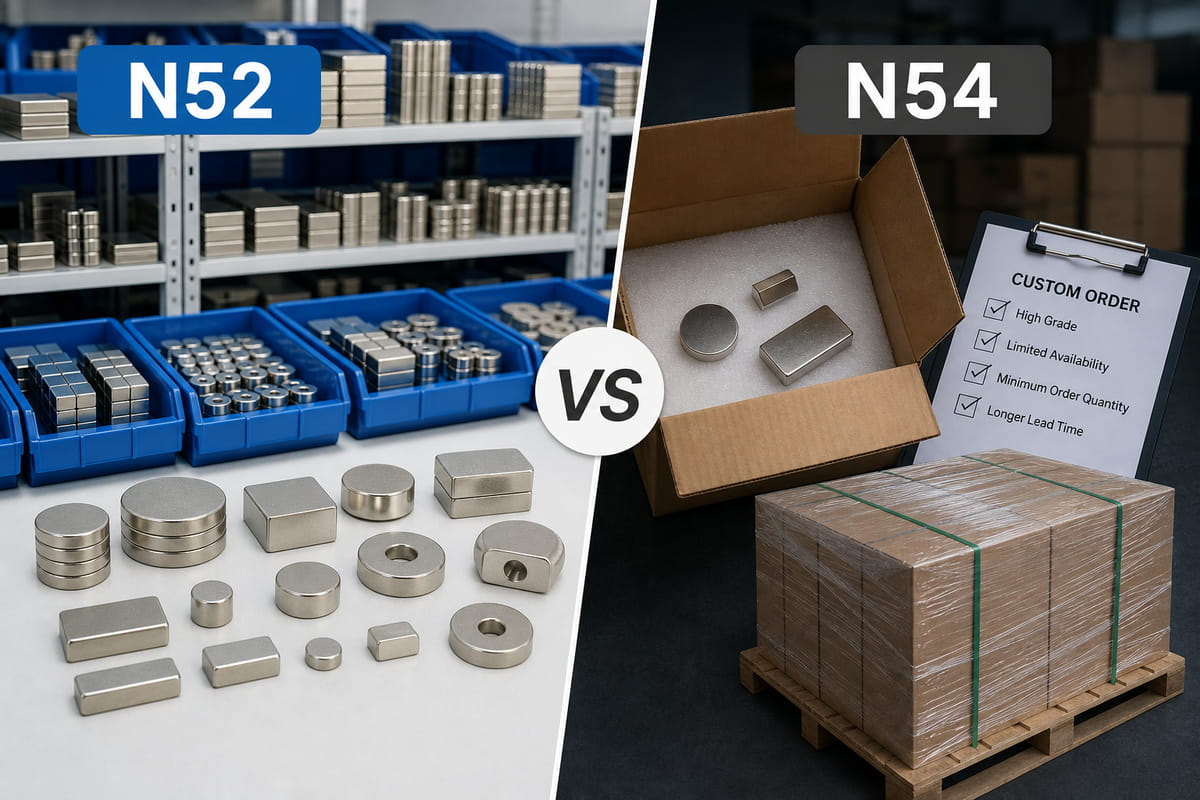Verfügbarkeit von N52- und N54-Magneten