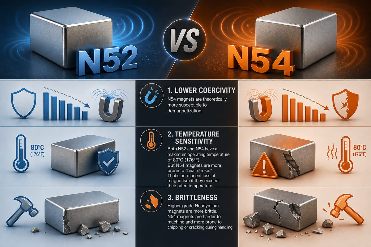 Vor- und Nachteile von N52- und N54-Magneten