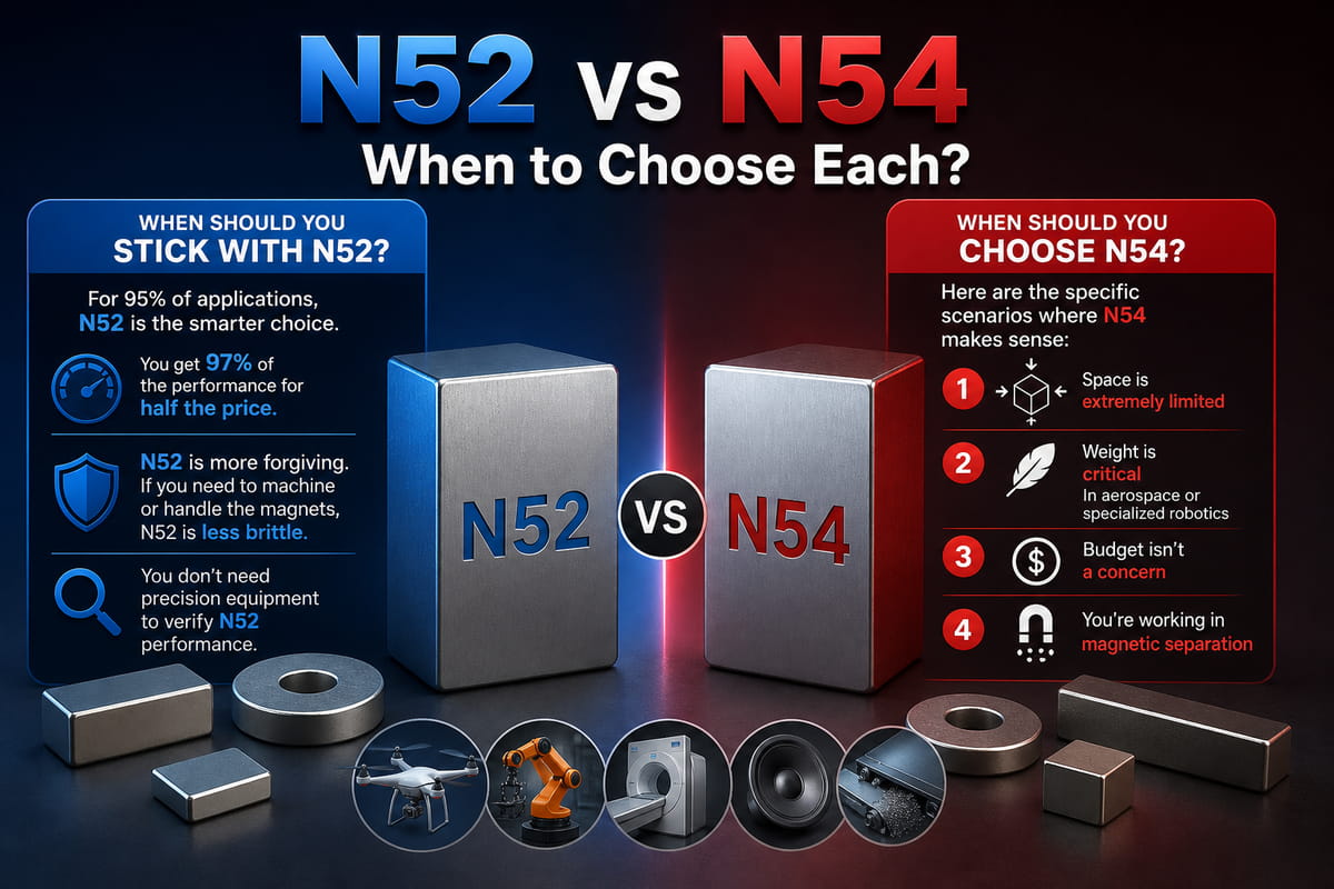 N52- vs. N54-Magnete – Wann sollte man sich für welche Variante entscheiden?