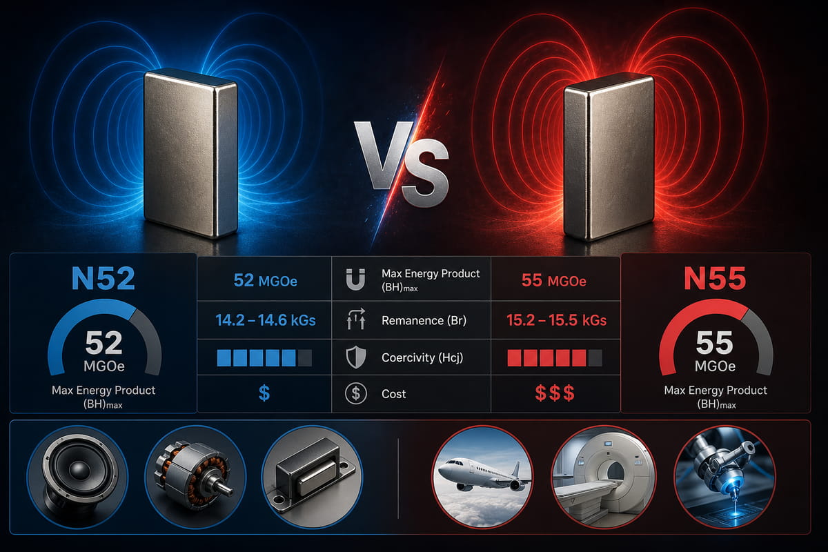 N55 vs. N52 – Magnetstärke