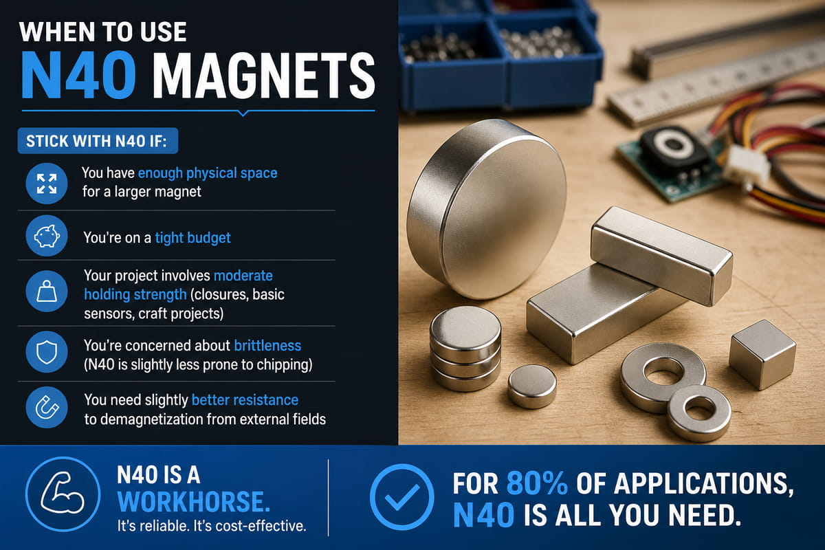 Wann sollten N40-Magnete verwendet werden?