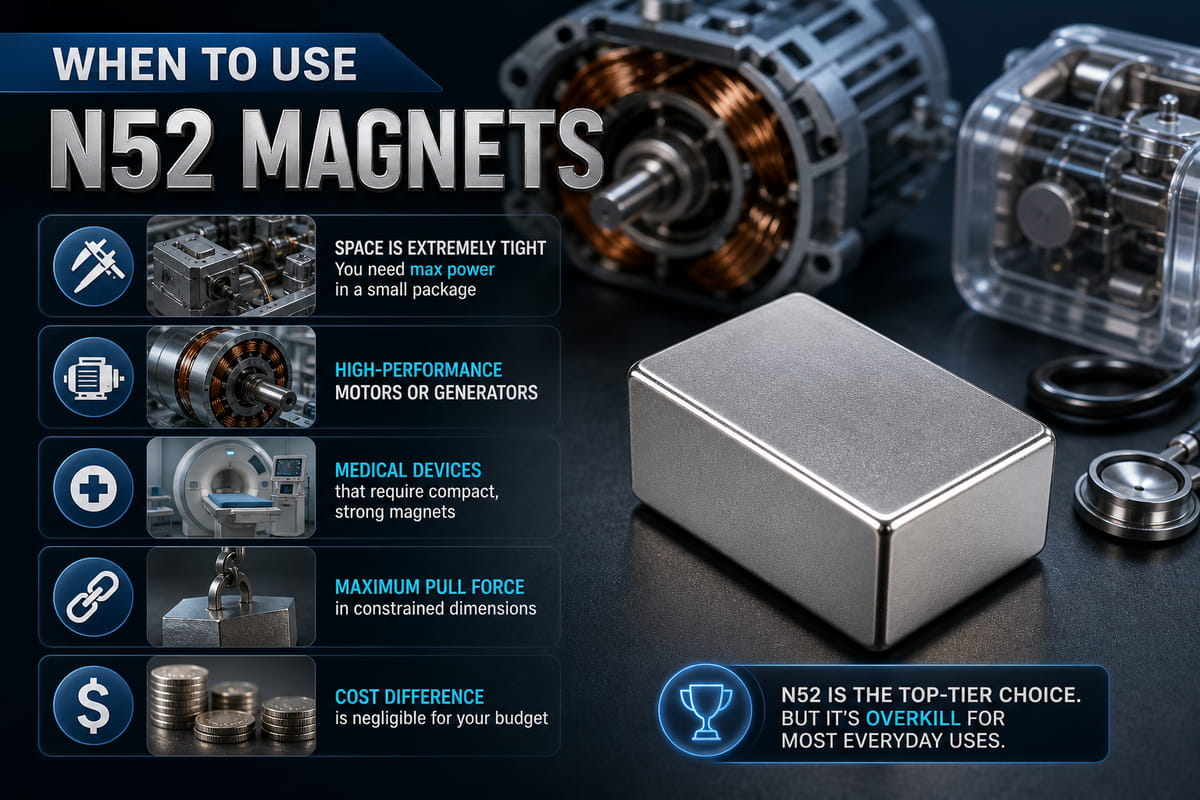 Wann sollten N52-Magnete verwendet werden?